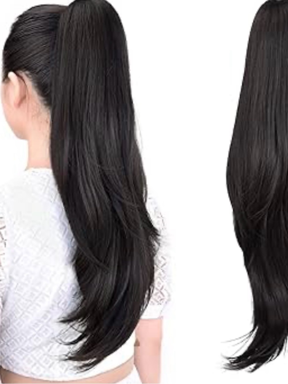 Ponytail Extension,24" Claw Clip Hair Extensions Ponytail